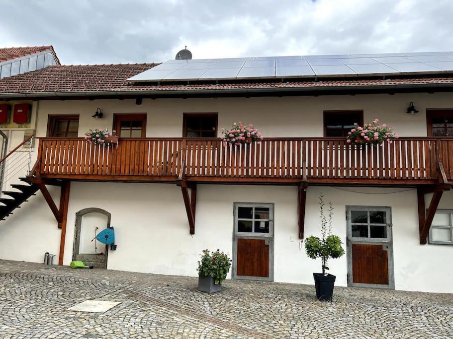 Ferienwohnung Vierseithof Eging Dış mekan fotoğraf